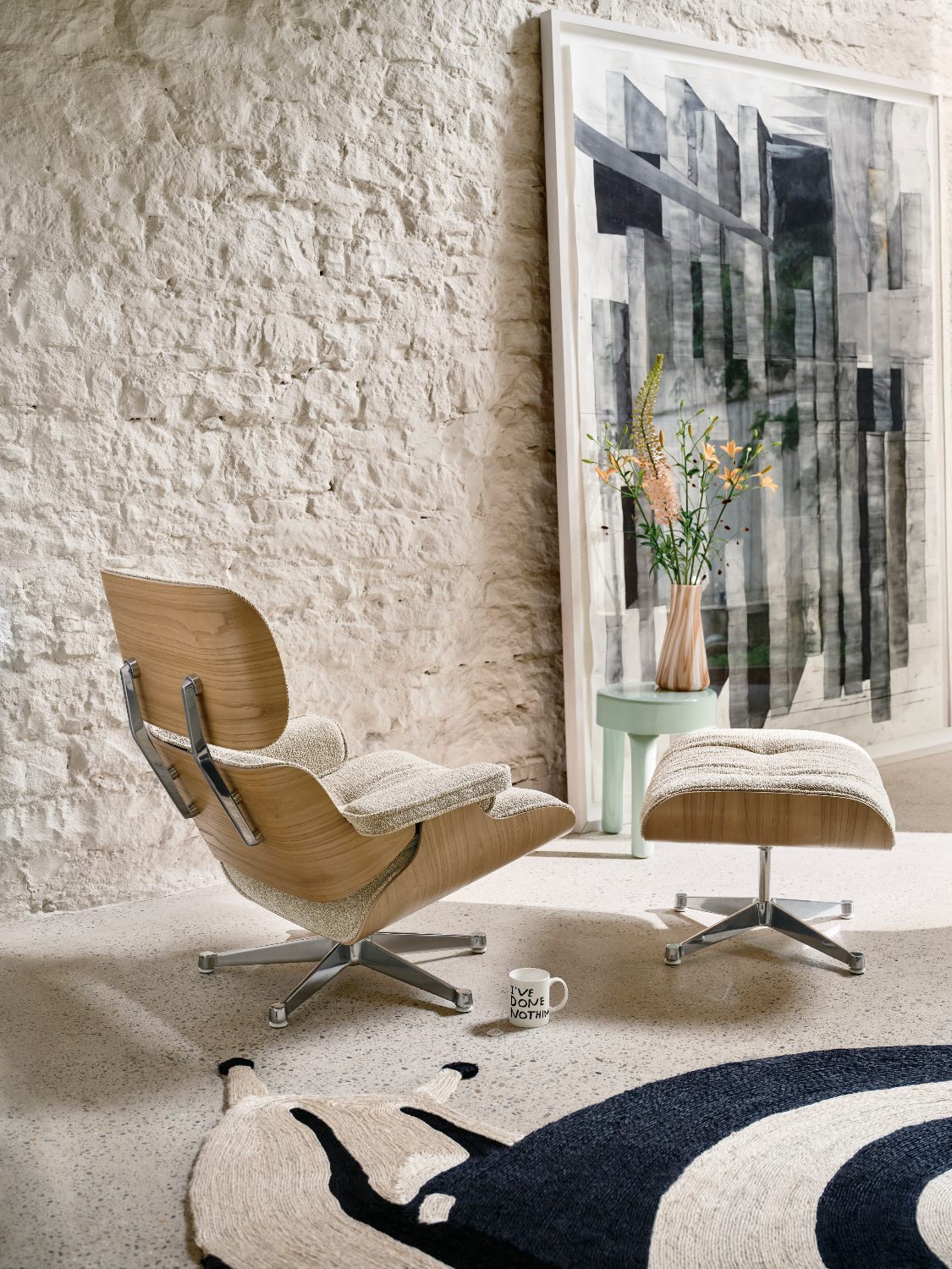 lounge chair and ottoman vitra adeyaka bcn