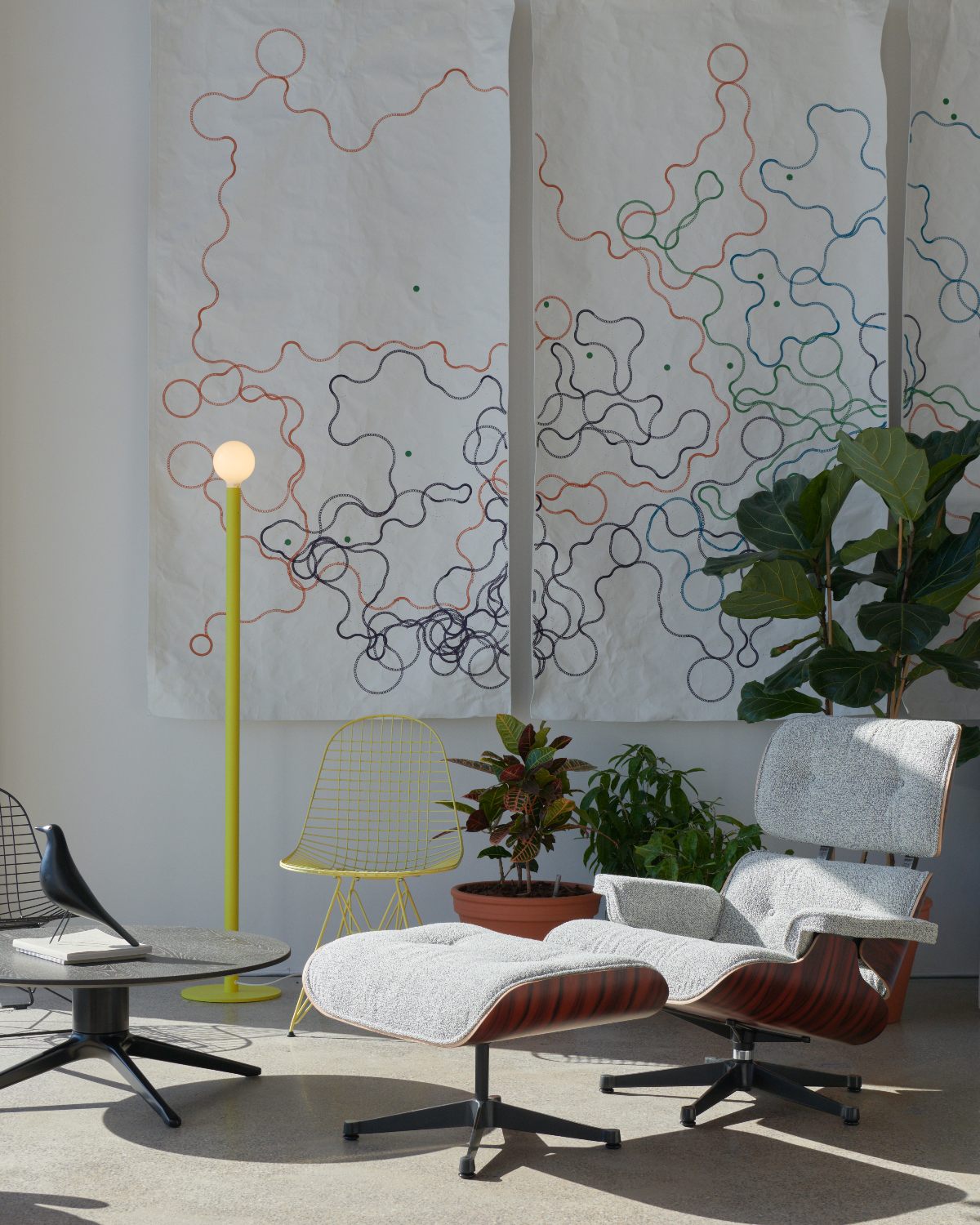 lounge chair and ottoman vitra adeyaka bcn